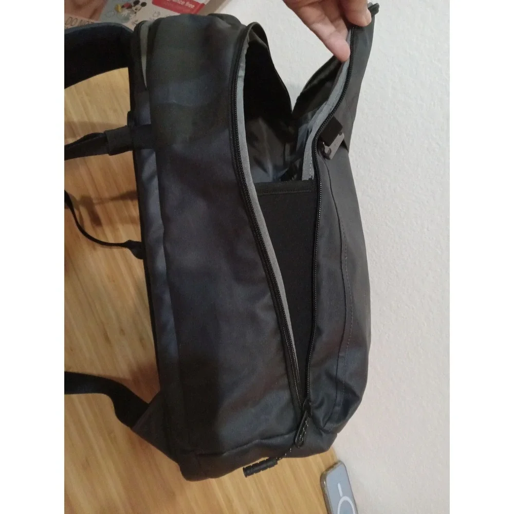 Timbuk2 Division Laptop Backpack in storm grey with logo